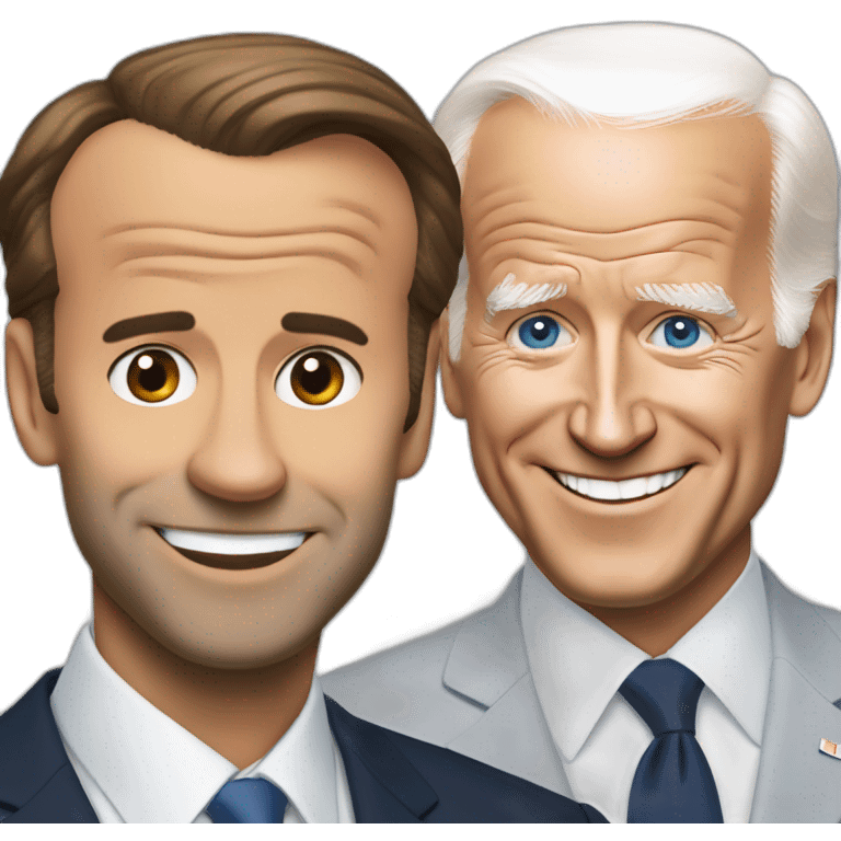 Joe biden et Emmanuel Macron emoji