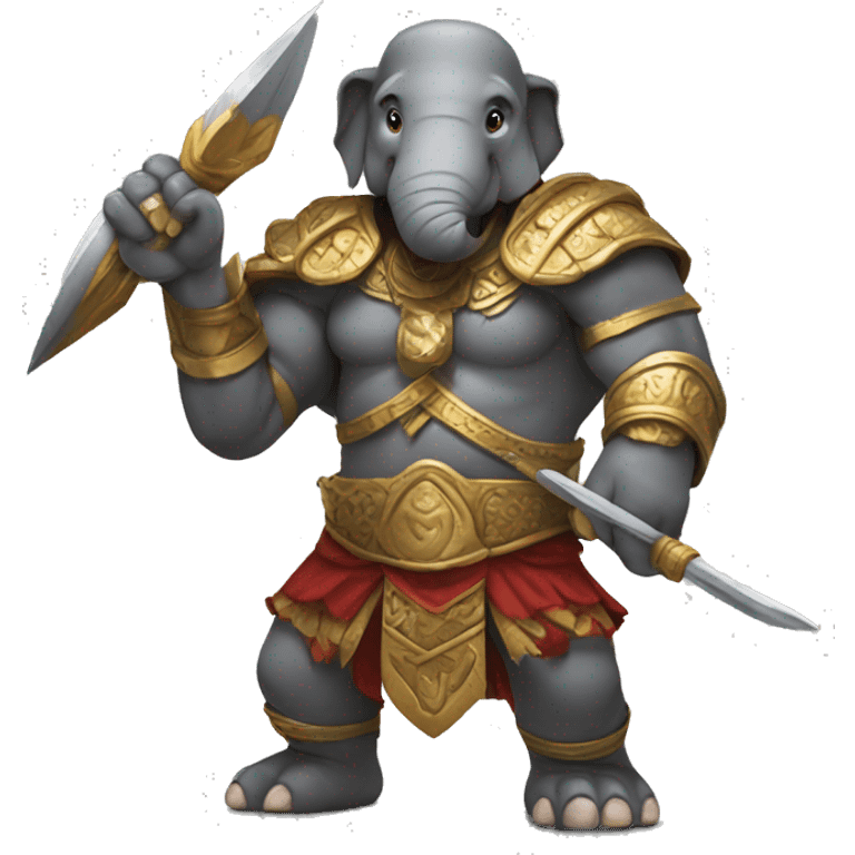 strong elephant warrior emoji