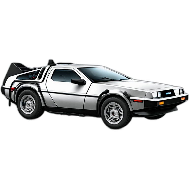 delorean dmc-12 emoji