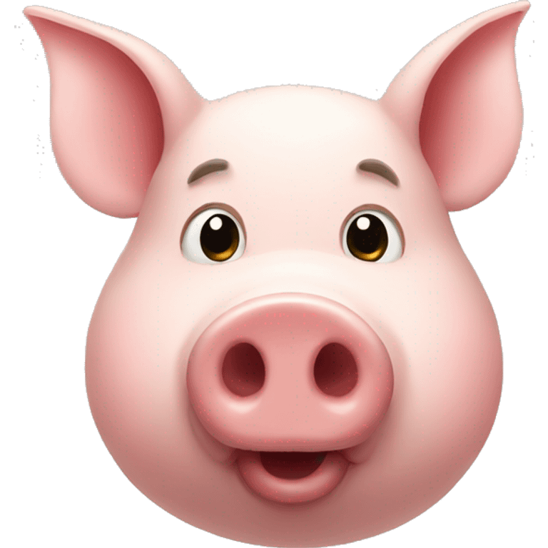 Pig with big nose emoji