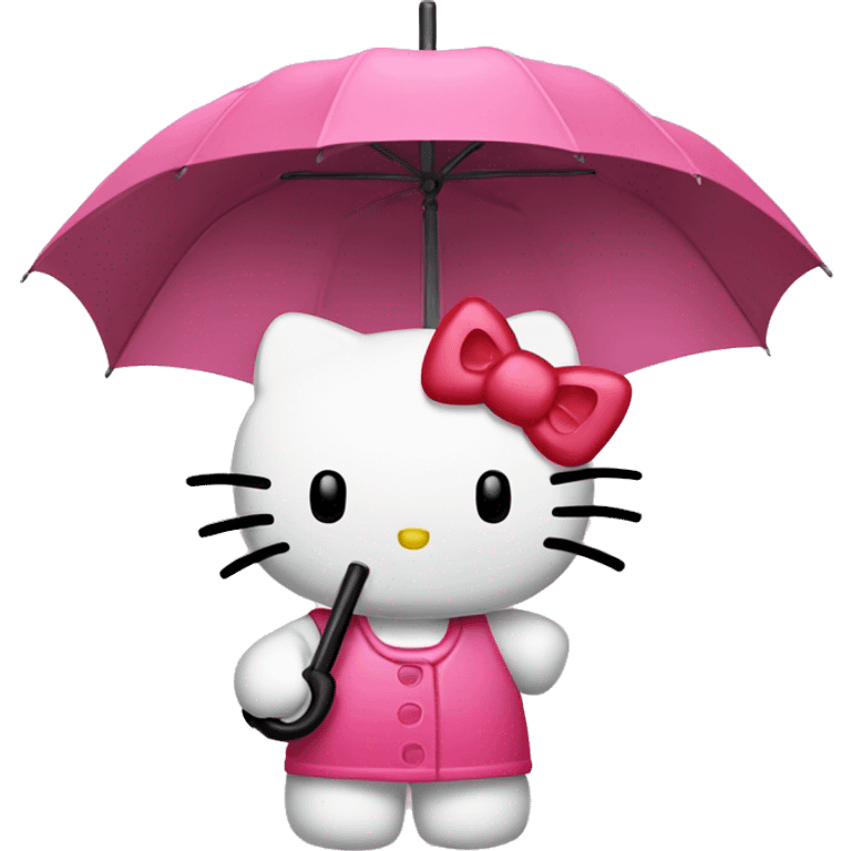 Hello kitty with an umbrella  emoji