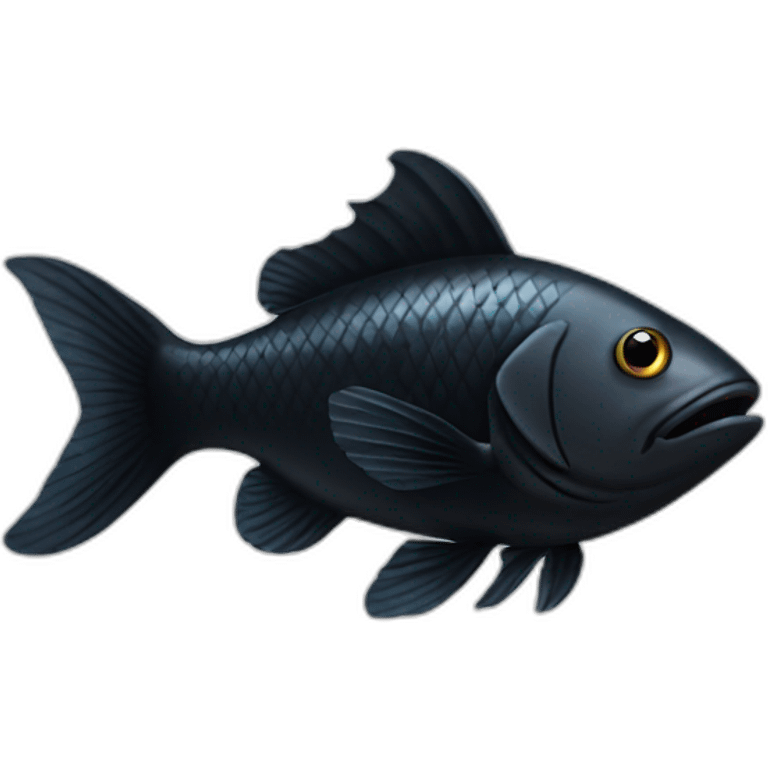 Black fish emoji