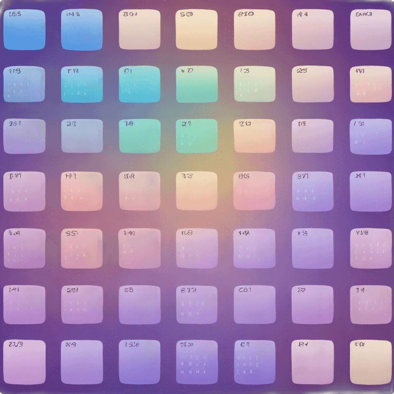 gradient calendar emoji