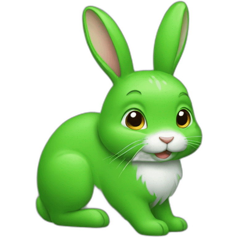 green rabbit emoji