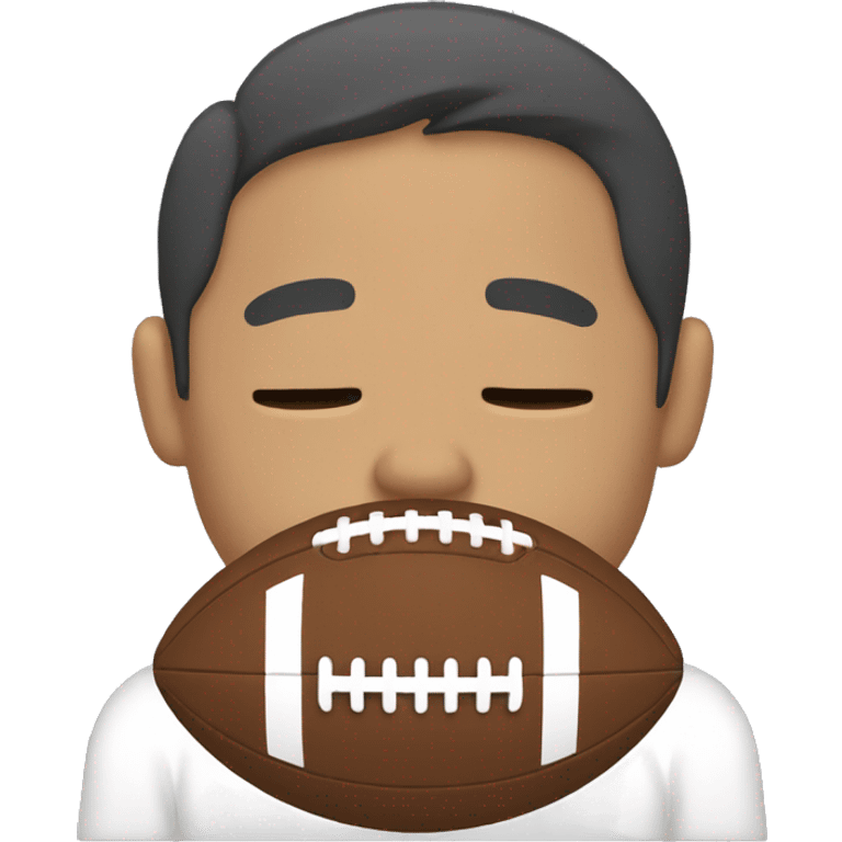 Sleepy and football emoji