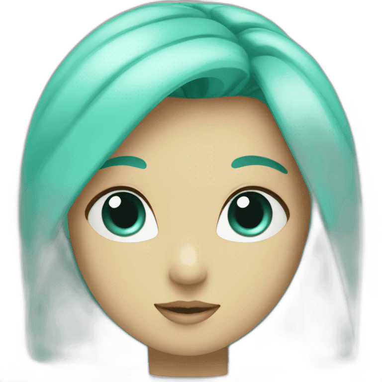 Cœur turquoise emoji