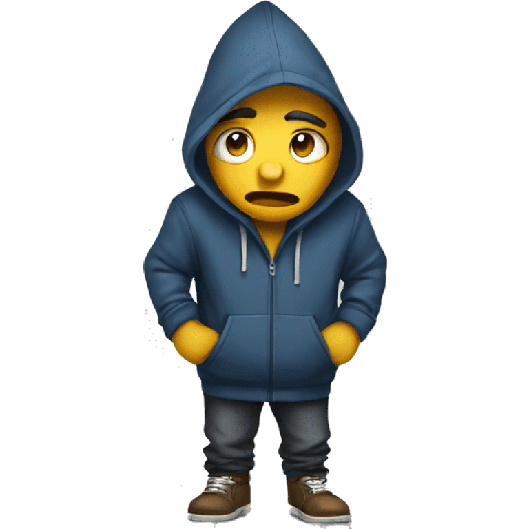 Mad with hoodie  emoji