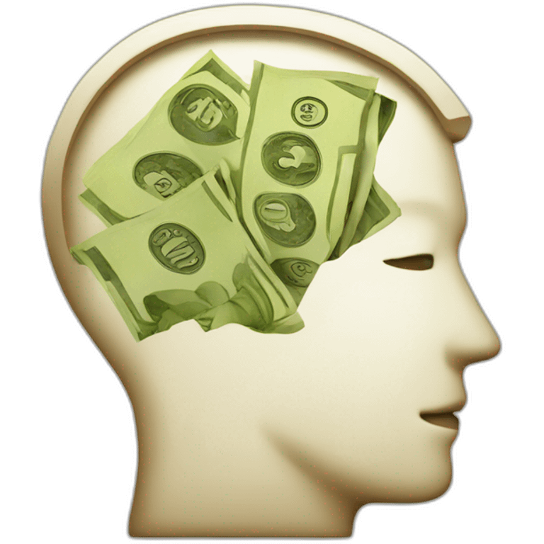 Money and brain  emoji