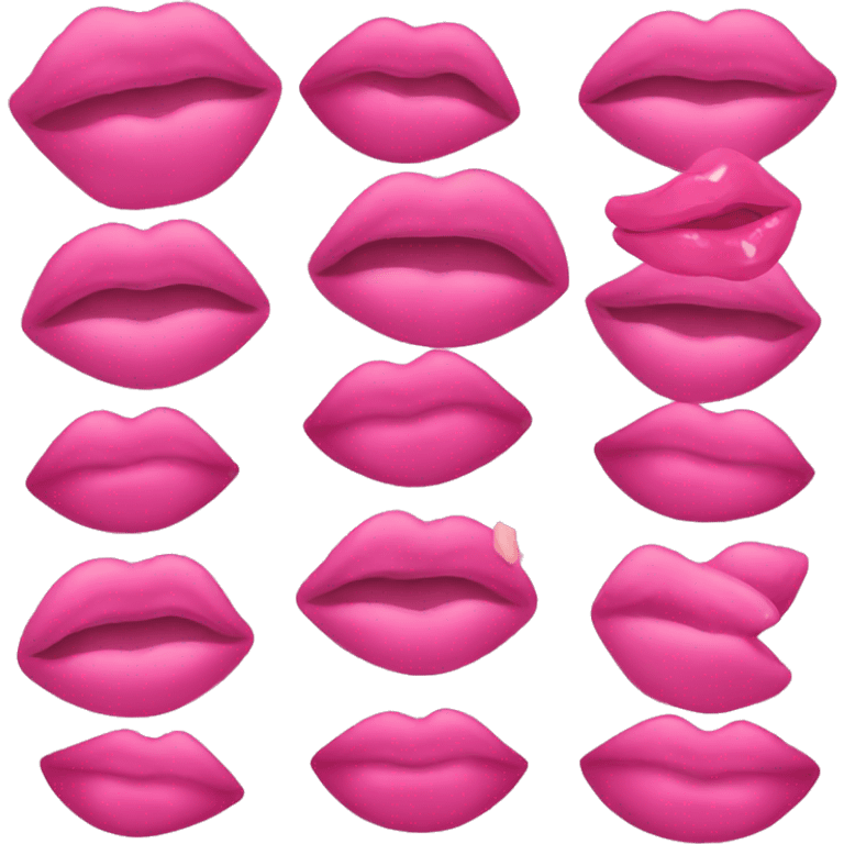 A pink kiss  emoji