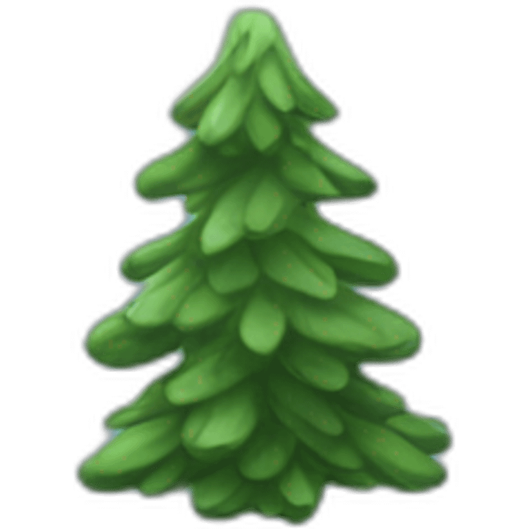 Sapin de noël bleu emoji