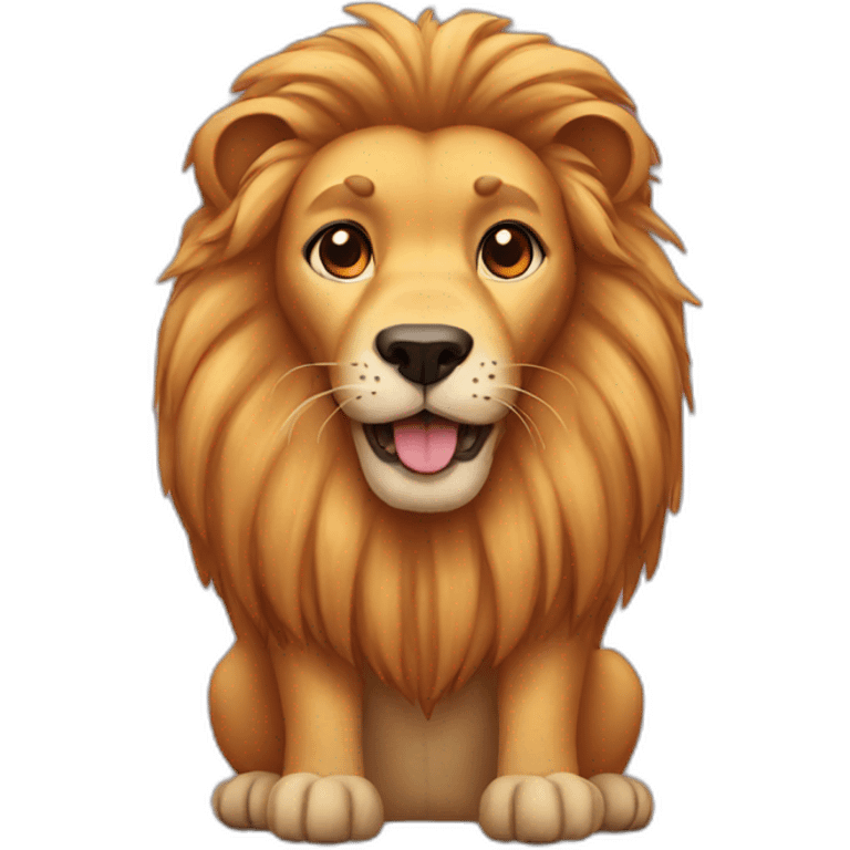 Dog lion emoji