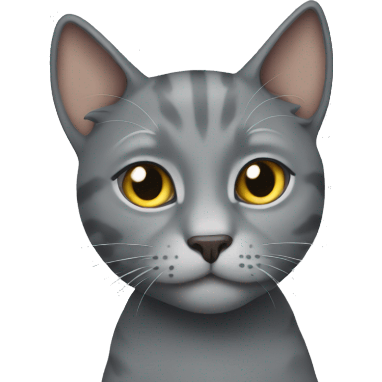 Grey cat emoji