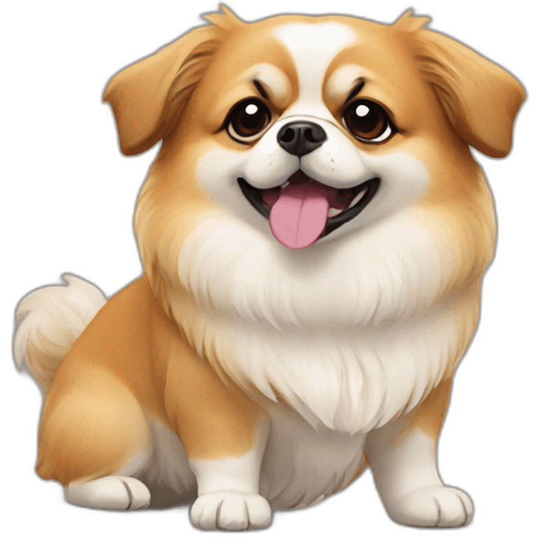 pekingese corgi emoji