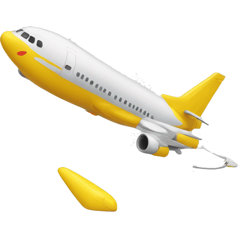 Real airplane yellow emoji