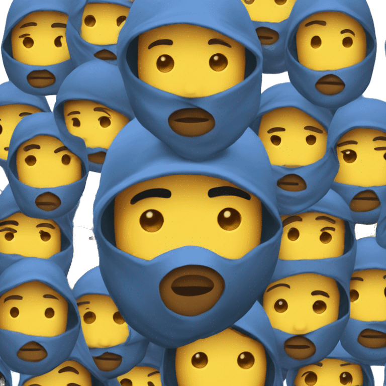 Cagoule visage emoji