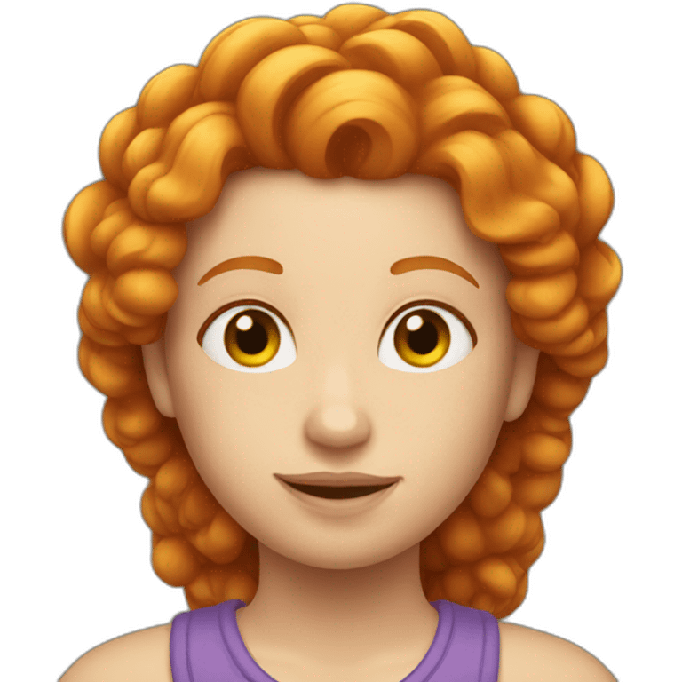 Ginger queen emoji