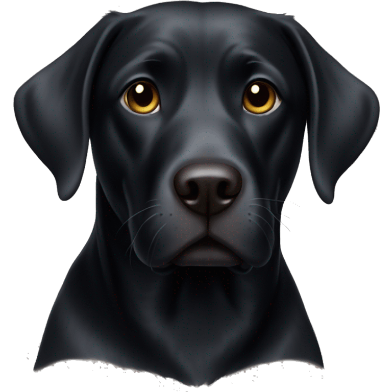 Black lab  emoji