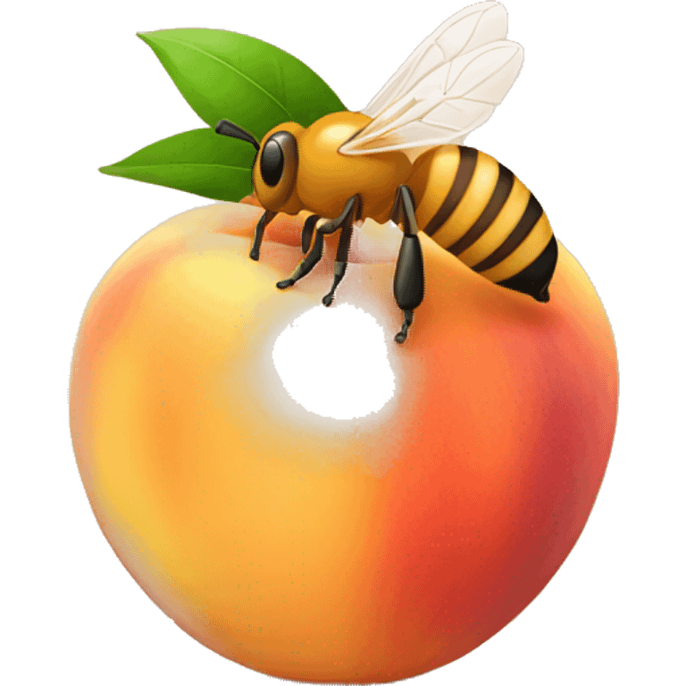 Honey on the peach emoji