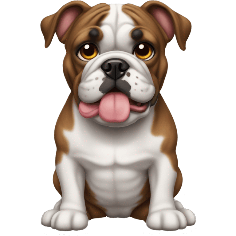 Brindle bulldog emoji