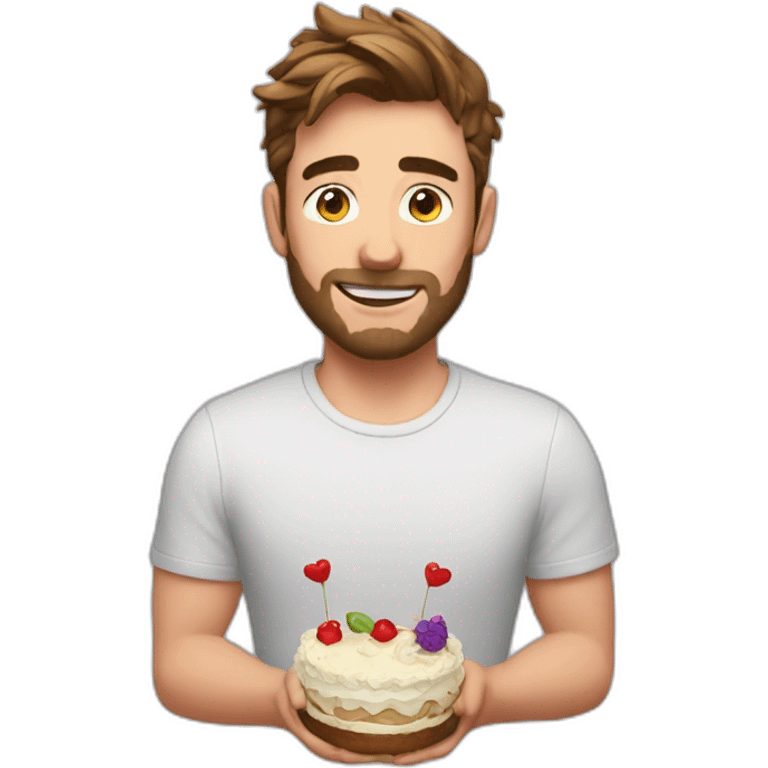 mr beast mixed with cake emoji