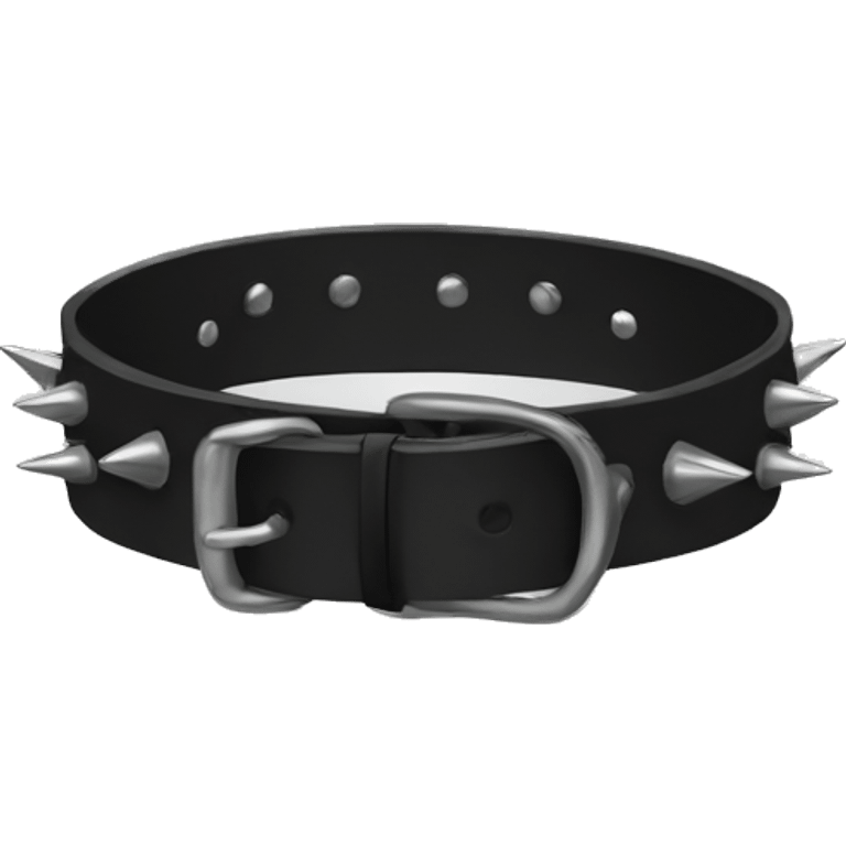 Black spiked dog collar emoji