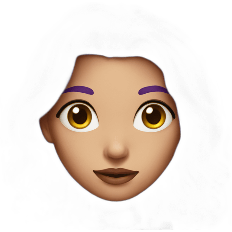 sexy purple haired witch emoji