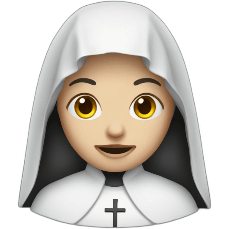 The horror nun emoji