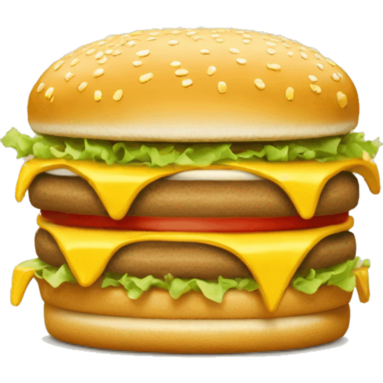 Mcdonalds Big Mac with no big mac words on it emoji