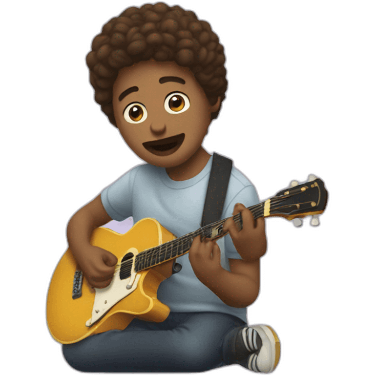 Emoji qui écoute de la musique emoji