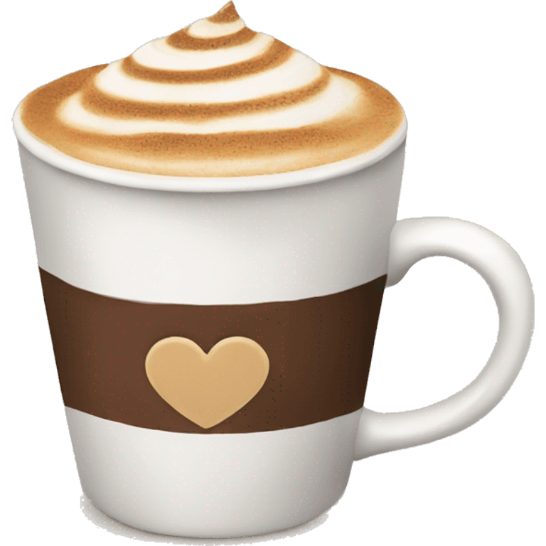 cappucino heart emoji emoji