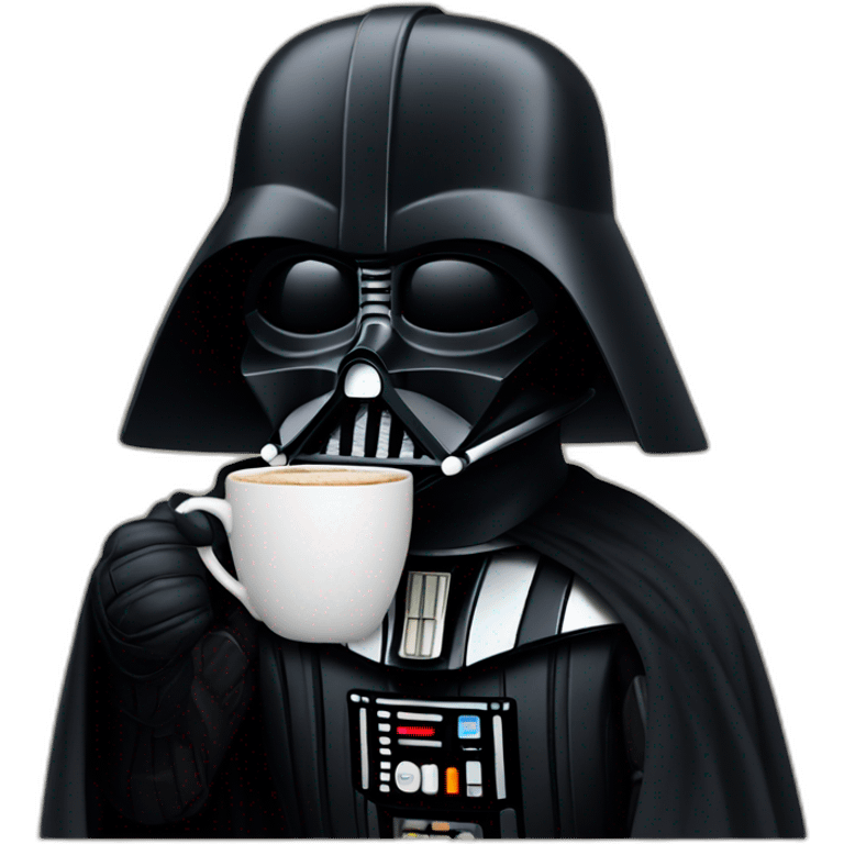 darth vader drinking coffee emoji