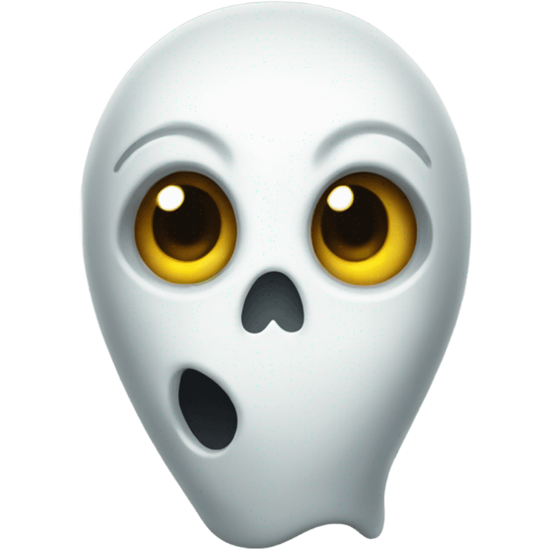 Curious ghost emoji