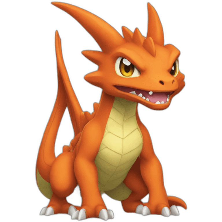 Dracofeu Pokémon emoji