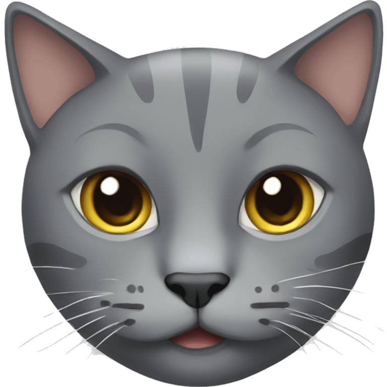 Grey cat emoji