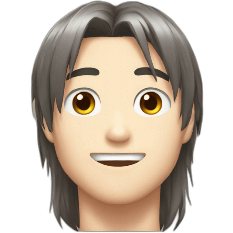 eren-yeager with long hair emoji