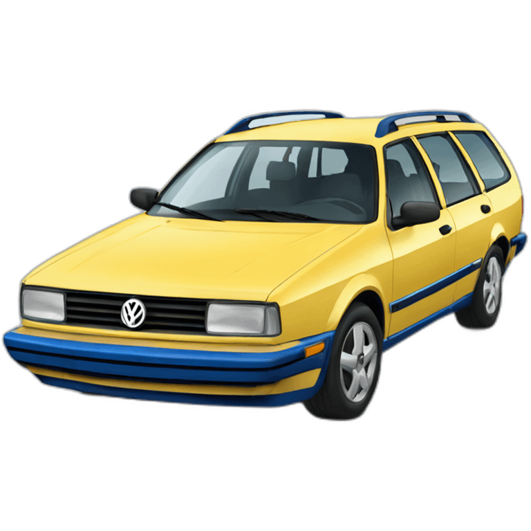 blue vw passat b4 variant emoji