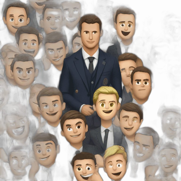 Macron avec ronaldo emoji