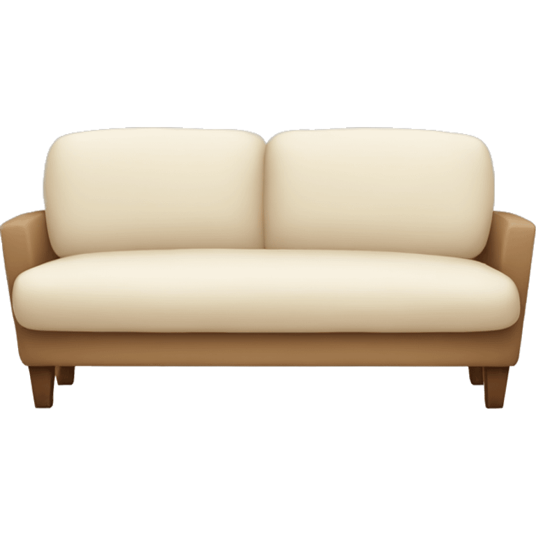 beige couch with white blanket emoji