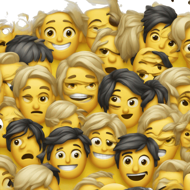 Emoji de cara con sudor comiéndose un hueso amarillo emoji