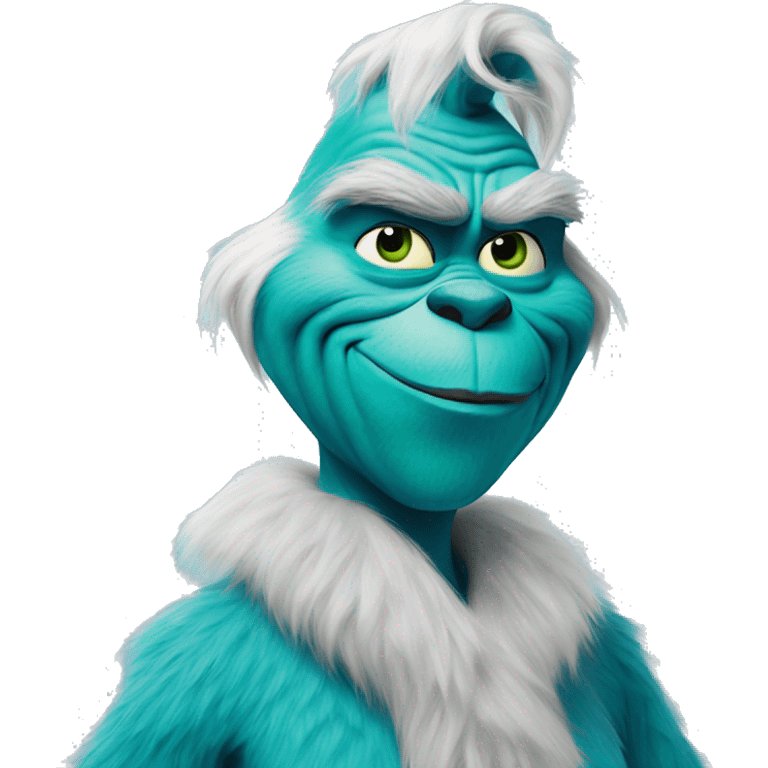 the grinch blue emoji