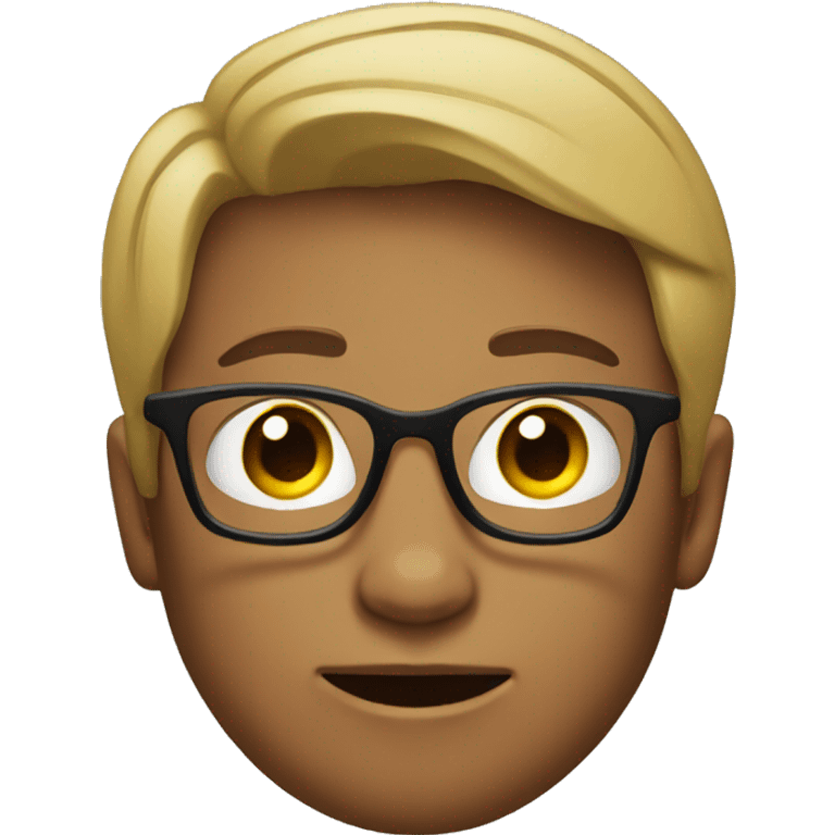 Young men With glasses  emoji