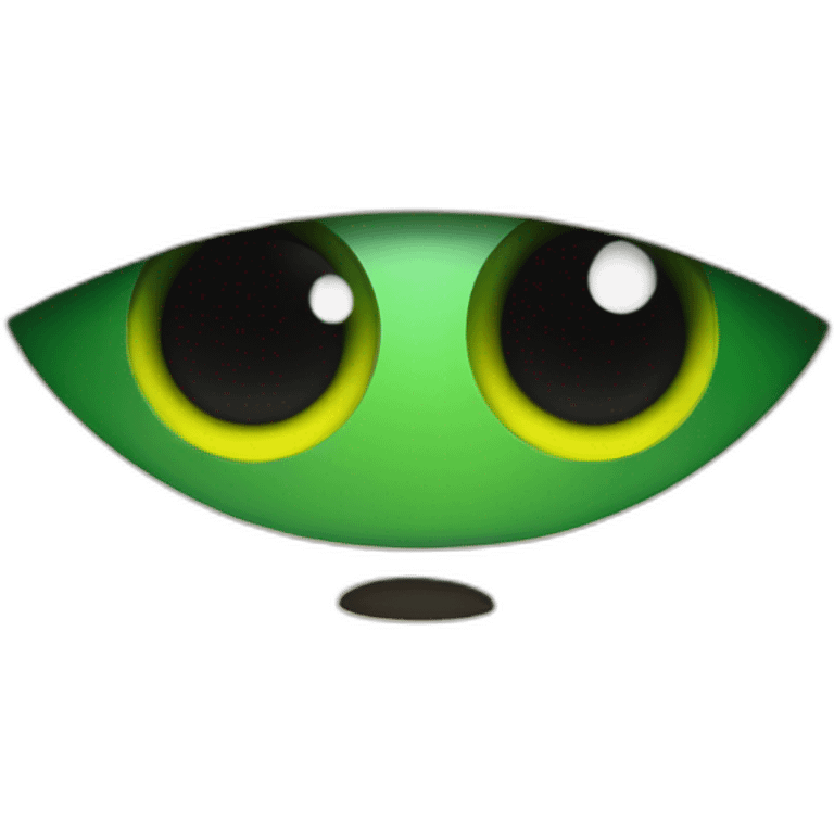 Chat avec les yeux verts emoji