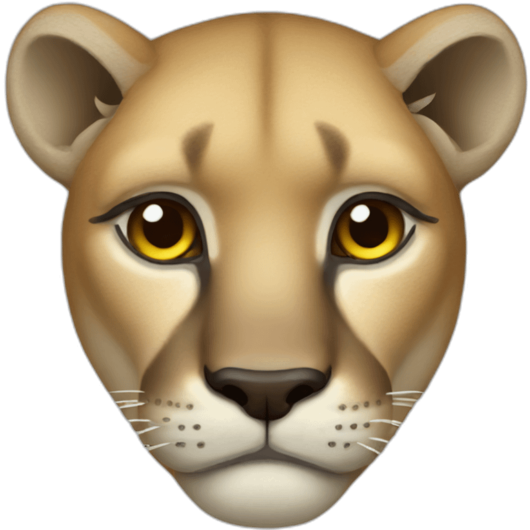 Sad Mountain Lion emoji