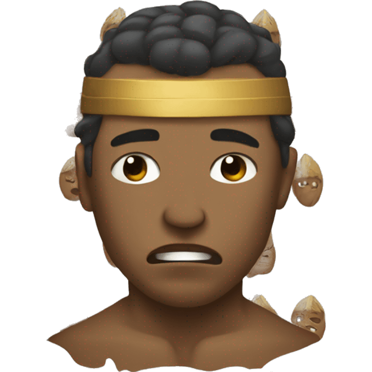 warrior crying head man emoji