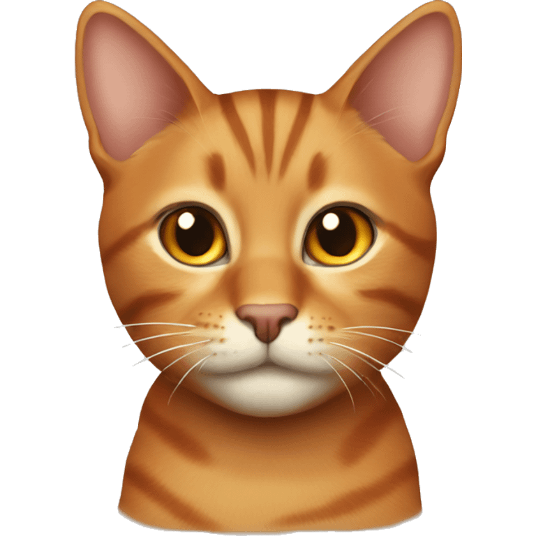 Brown and orange tabby cat emoji