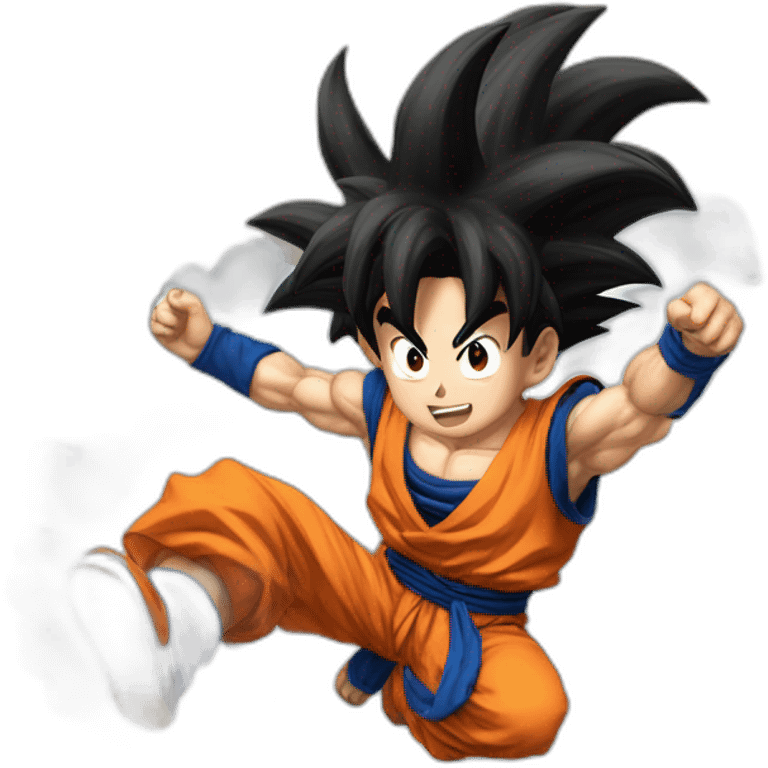 Goku sur nuage magique emoji