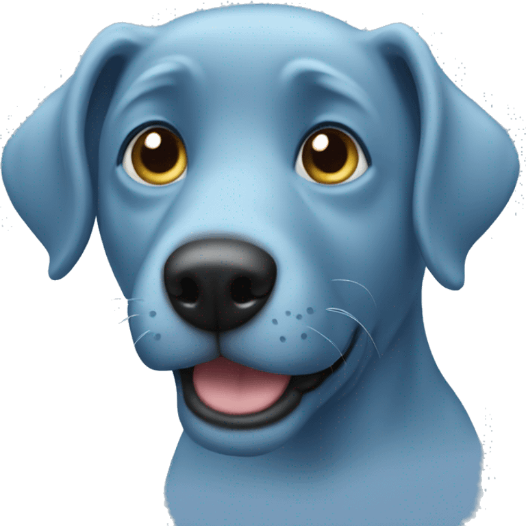 blue dog  emoji