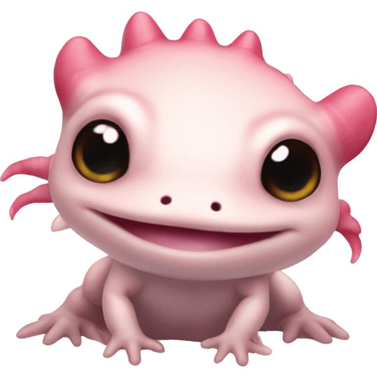 adorable cute artistic axolotl  emoji