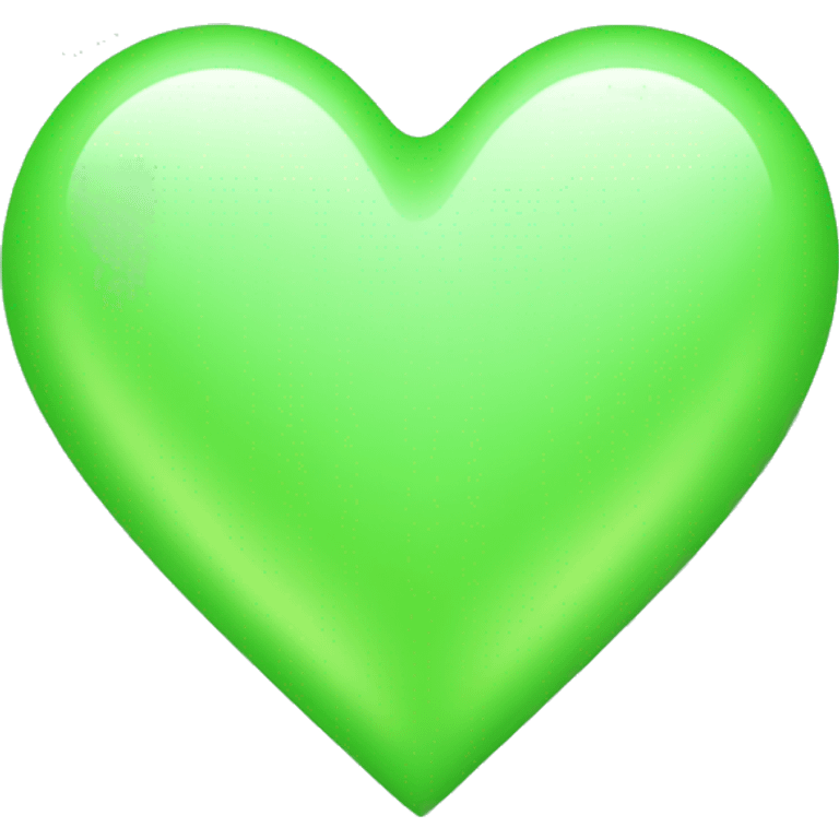 light green heart emoji