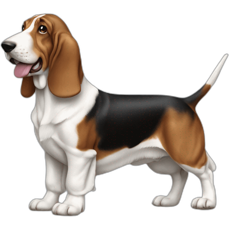 Dog basset hound full-body emoji